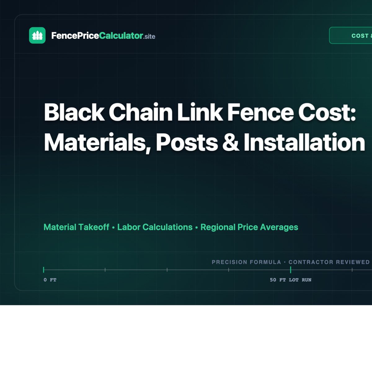 Black Chain Link Fence Cost: Materials, Posts & Installation