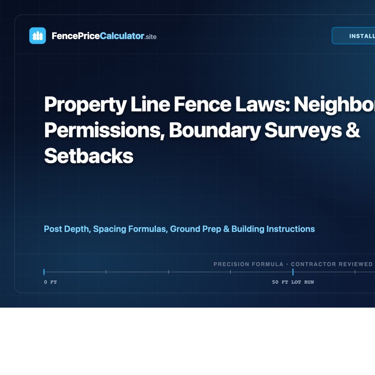 Property Line Fence Laws: Neighbor Permissions, Boundary Surveys & Setbacks
