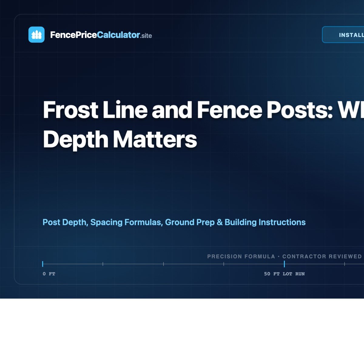 Frost Line and Fence Posts: Why Depth Matters
