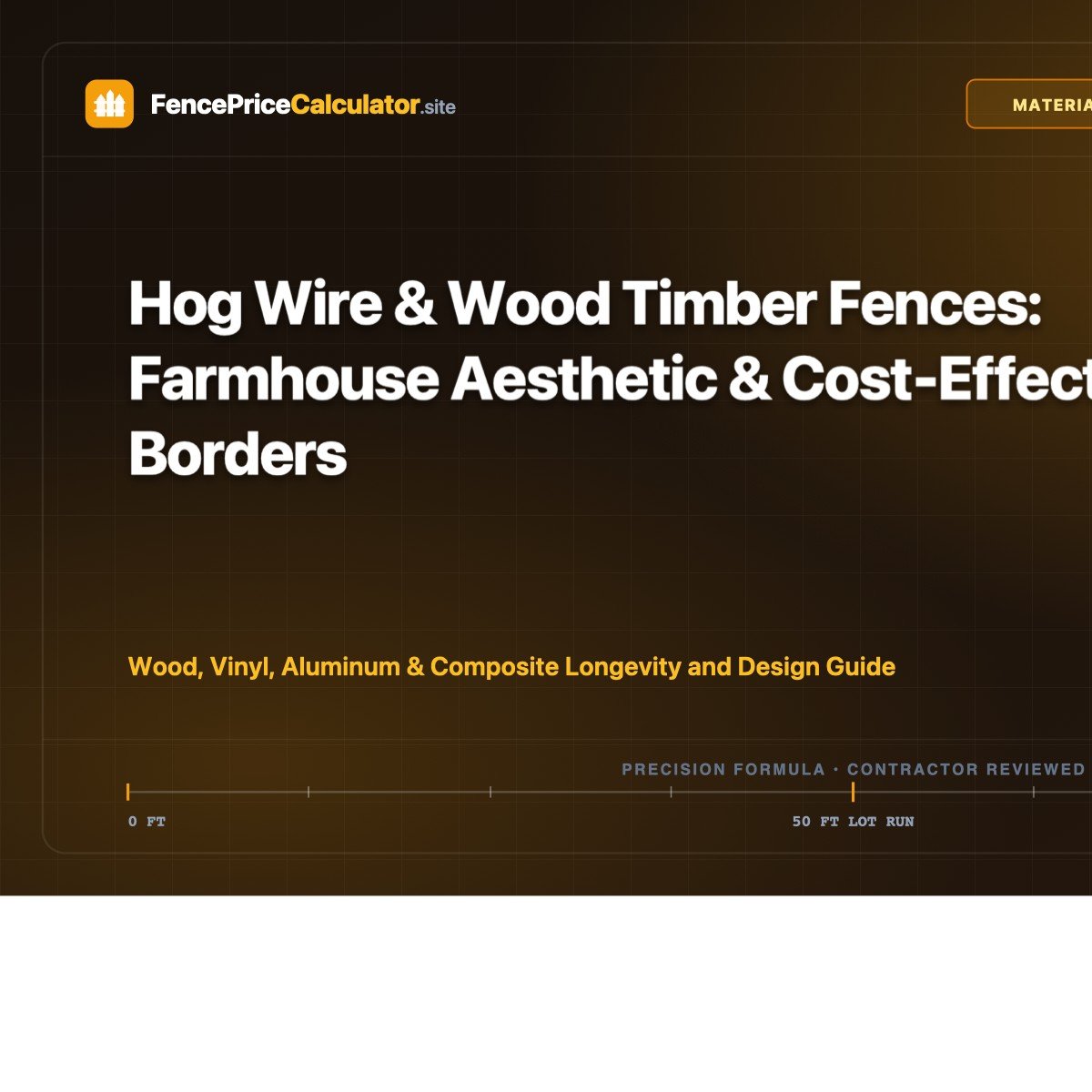Hog Wire & Wood Timber Fences: Farmhouse Aesthetic & Cost-Effective Borders
