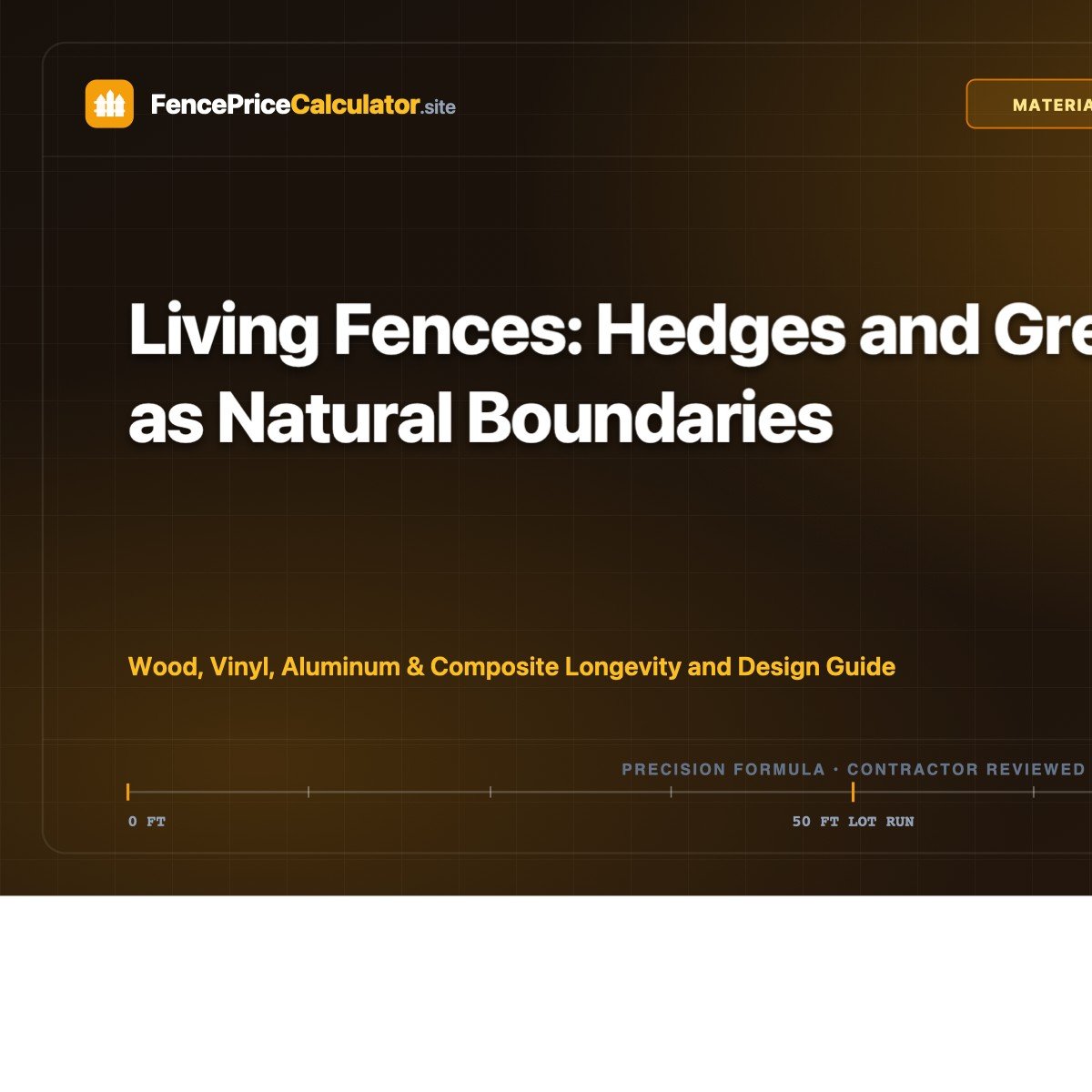 Living Fences: Hedges and Greenery as Natural Boundaries