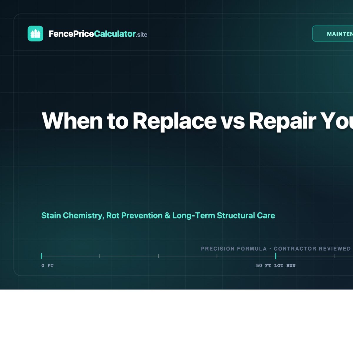 When to Replace vs Repair Your Fence